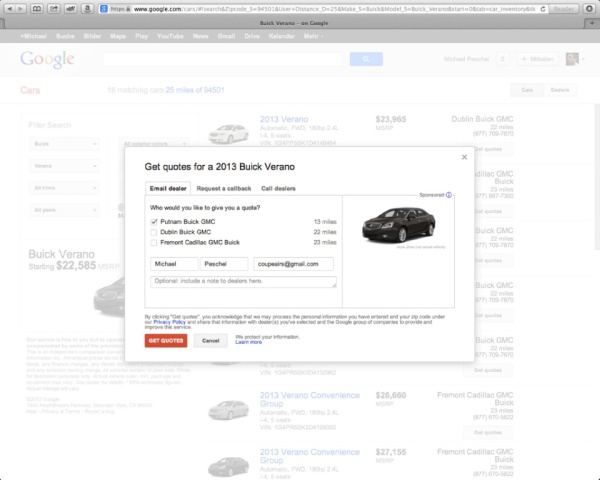 Google startet neue Online-Automobilbörse:  (Bild 5)