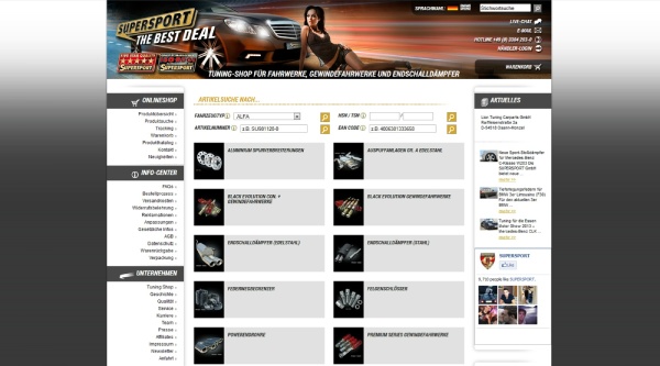 Supersport - Fahrwerke und Abgasanlagen im neuen Online-Shop:  (Bild 2)